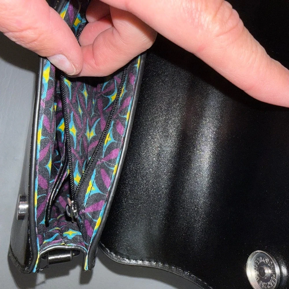 CXL by Christian Lacroix Laine Matte Patent Crossbody Bag Black NWT